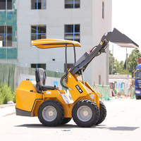 SDJK Nuovo Mini Caricatore a Ruote Skid Steer, Macchinario per Movimento Terra Multifunzionale, Diesel, per Uso Agricolo e Domestico