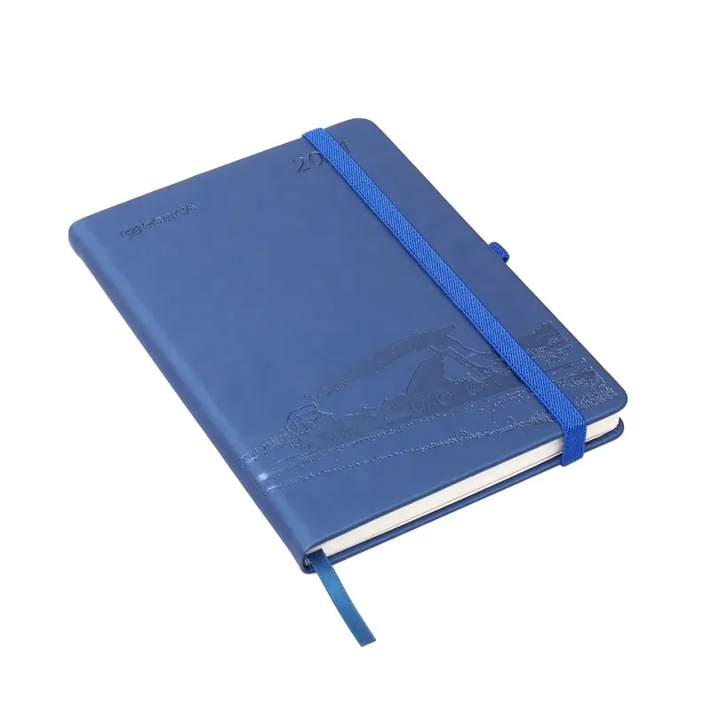 Quaderno goffrato in pelle formato A5 con quaderno a olio medio oriente elastico