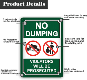 "GLI INFRANCHITORSI DEL DIVIDENDO PUBBLICO SARANNO SOTTOPONTUO ALLA PROSECUTURA" Segnale di sicurezza riflettente - Segnale di avvertimento anti-smarrimento dei rifiuti in alluminio - Product Image 1