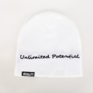 Bonnet jacquard avec impression graphique personnalisée, casquette en tricot avec étiquette tissée, bonnet d'hiver unisexe en acrylique, casquette hip-hop - Product Image 1