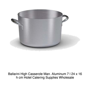Olla alta Ballarini para hombre. Aluminio 7 l 24 x 16 h cm Suministros para Hostelería y Catering al por Mayor - Product Image 2