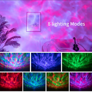 โปรเจคเตอร์ LED รูปทรงโดมทันสมัย สี<span class=keywords><strong>ดำ</strong></span>/<span class=keywords><strong>ขาว</strong></span> ฉายแสงคลื่นทะเล พร้อมรีโมทควบคุมอัจฉริยะ เปลี่ยนสี RGB สำหรับห้องนอน - Product Image 4