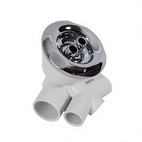 Pièces détachées modernes pour baignoire à remous avec jets d'air turbo, jets d'eau de massage et d'hydrothérapie, avec couvercle en ABS/PVC, pour baignoire autoportante