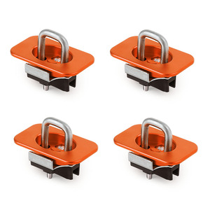Locks For Ford F150 F250 F350 15-21 <b>Black</b> Metal Trailer Hitch Receiver Mounting <b>Bracket</b> With U-Bolt And Plate - Product Image 3