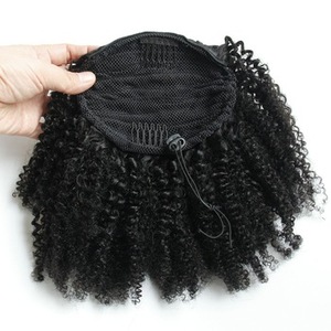 Divaswigs Estensione <span class=keywords><strong>Coda</strong></span> <span class=keywords><strong>di</strong></span> <span class=keywords><strong>Cavallo</strong></span> in Capelli Umani Veri Afroamericani per Donne <span class=keywords><strong>di</strong></span> Colore 120g Spedizione Gratuita DHL - Product Image 6