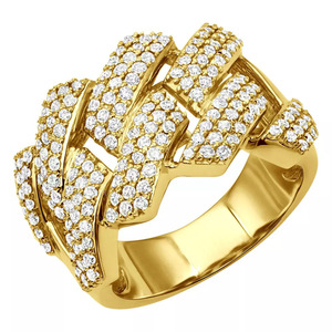 Unique Design Trendy Women's Solid 925 Sterling Silver Moissanite Stone Cluster Setting Rose Gold Plated Third Party <b>Ring</b> - Product Image 1