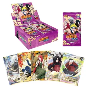 Google-cartas de colección de Sasuke, cartas de colección de anime japonés, venta al por mayor, 36 / 48 tarjetas de soldado TR, tarjetas de Naruto de Pakage