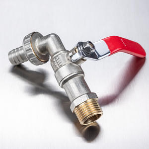 Robinet de cuisine à poignée longue tout en cuivre certifié CE, robinets de machine à laver en laiton pour la maison, fournitures de jardin - Product Image 1