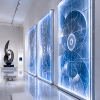 Cloison décorative en verre artistique gravé, solide, écologique, moderne, en verre trempé, pour la protection de la vie privée, design personnalisé, pour salon, hall