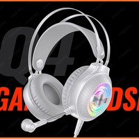 Headset Gaming Dinamis USB Over-Ear Q4 Laris Manis, Peredam Kebisingan, Tahan Air, Bass Kuat, Berkabel, Cocok untuk DJ, Olahraga, dan Perjalanan