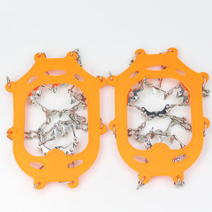 Crampons de glace de neige de haute qualité Logo personnalisé Pointes antidérapantes d'escalade en plein air Meilleurs crampons de glace pour bottes - Product Image 5