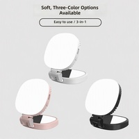 K10 MagSafe Lumière d'appoint magnétique pour téléphone, pour selfie, beauté et streaming en direct, miroir de maquillage télescopique pliable, réglable pour retouches