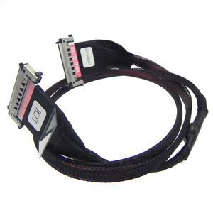 Câble LVDS OEM JAE FI-RE41/51, fil coaxial blindé bleu avec gaine tressée pour équipement d'affichage de contrôle industriel - Product Image 5