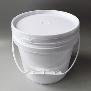 5 L עגול פלסטיק דלי עם ידית ומכסה PP לבן חומר באיכות גבוהה אטום מזון אחסון מכולות - Product Image 3