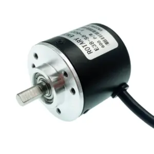 Poros 6mm Encoder putar inkremental, 5-24V DC 360/400/600 P / R fotolistrik AB dua fase