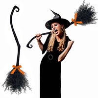 Balai de Sorcière en Plastique pour Halloween Harry Potter, Balais de Sorcière, Décoration de Cosplay