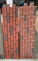 Carreaux en argile promotionnels à bon prix OEM Revêtement en briques décoratif pour murs extérieurs Revêtement en pierre plaqué pour matériaux de construction