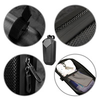 Sac de guidon pour trottinette électrique, pochette de rangement EVA pour vélo, sacs organisateurs à fixer sur le guidon avant du vélo