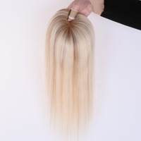 Topper en Cheveux Naturels avec Base en Soie 5x5 pouces, 16 pouces, Densité 150%, 8 613 8 #   Respirant, durable, séparation libre