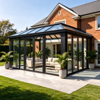 Serres de jardin personnalisées Senfey en aluminium pour l'extérieur, 4 saisons, avec verres isolants acoustiques et trempés pour projets de jardinage