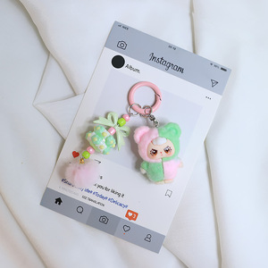 Nuevo Llavero de Peluche 3D con Diseño de Dibujos Animados, Colgante para Bolsa, Moderno y Kawaii, Muñeca Pequeña de Niña, Llavero de Animal - Product Image 5