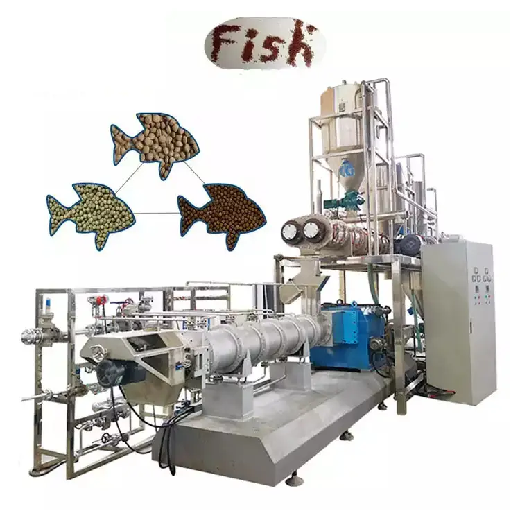عالية الجودة ماكينة إنتاج غذاء السمك سمك زينة ماكينة صنع الأعلاف معدات التصنيع مصنع تجهيز خط