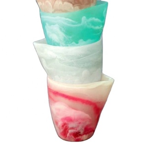Cốc Nước Thủ Công Bằng Nhựa Cốc Nước Thủy Tinh Với Đá Cẩm Thạch Và Mô Hình Xoáy Nước Được Sử Dụng Trong Nhà Hàng Nhà Máy Cốc Kem - Product Image 1