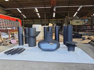 Chimenea Decorativa Giratoria Suspendida para Interiores Personalizable <span class=keywords><strong>con</strong></span> <span class=keywords><strong>Puerta</strong></span> <span class=keywords><strong>de</strong></span> <span class=keywords><strong>Vidrio</strong></span> y Chimenea - Product Image 5