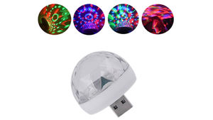 USB 미니 디스코 라이트 자동차 분위기 조명 홈 파티 무대 DJ RGB 스트로브 매직 볼 - Product Image 6