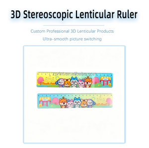 <span class=keywords><strong>Regla</strong></span> Lenticular 3D de Plástico con Impresión a Doble Cara, <span class=keywords><strong>Regla</strong></span> Recta con Efecto de Profundidad y Movimiento, Regalo Educativo de Papelería Escolar - Product Image 2