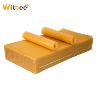 Nouvelle Feuille de Fondation en Cire d'Abeille Naturelle de Qualité Supérieure 100% Naturelle Witbee BS-1 Cellule 5.4mm/4.9mm 41.5x19.5cm Équipement