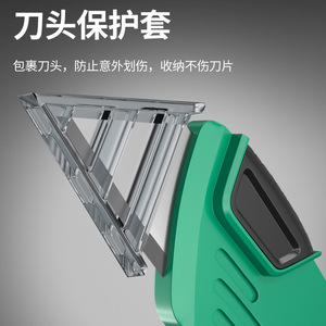 Cuchillo Plegable Baolian con Hoja de Acero Inoxidable Verde, Herramienta de Corte Multifuncional para Cuero y Alfombras - Product Image 3