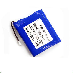 高品质便携式电池组955565 105570 7.4V 5000mAh 2S1P高容量POWERBANK Lipo电池，带定制插头 - Product Image 4