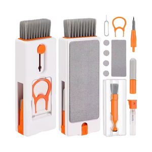 Kit de nettoyage de clavier d'ordinateur portable 11-en-1 outil de brosse de nettoyage électronique <span class=keywords><strong>pour</strong></span> téléphone portable iPhone <span class=keywords><strong>pour</strong></span> ordinateur tablette <span class=keywords><strong>Airpods</strong></span> - Product Image 4