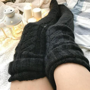 Venta caliente Slouch Rodilla logo Mujeres Warm High Girls Calcetines Bordados Lindo Mujeres Slouch Calcetín - Product Image 4