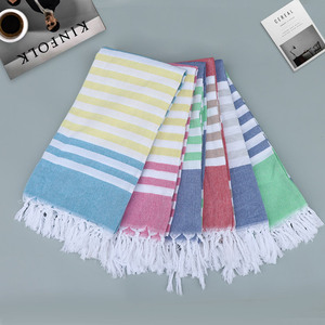 Serviette de plage turque 100% coton <span class=keywords><strong>rose</strong></span> pâle, Peshtemal, serviettes de <span class=keywords><strong>hammam</strong></span> légères, séchage rapide, sans sable, grande taille, pour cadeau, voyage - Product Image 3