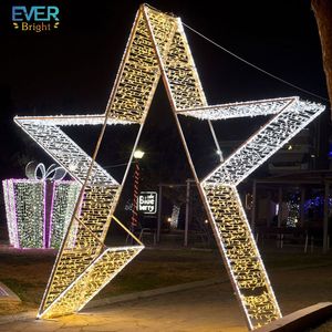 <strong>3D</strong> Giant LED <strong>Star</strong> Motif Light for Indoor/Outdoor Christmas Halloween Landscape &amp; Wedding <strong>Decoration</strong> PVC Material - Product Image 5