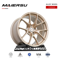 Rines de Aleación KE Ligeros Monobloque Dorados de 18 19 20 21 22 Pulgadas 5x120 5x108 5x112 5x114.3 Forjados a Medida para Autos AUDI BMW