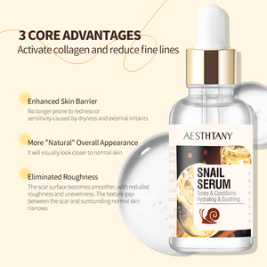 Siero Coreano OEM Avanzato alla Bava di Lumaca Idratante e Riparatore per la Cura della Pelle - Product Image 4