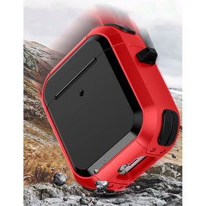 Pour <span class=keywords><strong>AirPods</strong></span> <span class=keywords><strong>2</strong></span> étui <span class=keywords><strong>de</strong></span> protection complet <span class=keywords><strong>avec</strong></span> <span class=keywords><strong>charge</strong></span> <span class=keywords><strong>sans</strong></span> <span class=keywords><strong>fil</strong></span> 4 coins anti-chute PC TPU housse d'écouteur <span class=keywords><strong>avec</strong></span> porte-clés Portable - Product Image 5