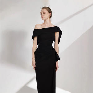 2025 all'ingrosso moda nuova Boutique di alta qualità vestiti di moda negozi di moda di vendita calda estate abito lungo nero - Product Image 2