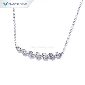 Tianyu gems White gold necklace 14k/18k diamond