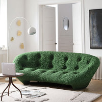 Ensemble de canapés modernes de luxe en velours et tissu pleine fleur, garnis d'éponge, mobilier de maison nordique classique, canapé modulaire individuel, canapé coquille