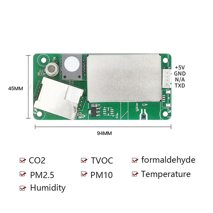 All-in-one Air Quality Sensor Module - Detect TVOC, CO2, and More