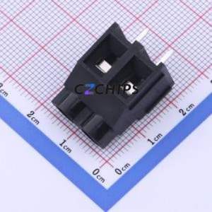 DB910-7.62-2P-BK-S Screw Terminal Block P=7.62mm Connector ( Construction: 1x2P )( Pitch: 7.62mm )( Color: Green ) - Product Image 1