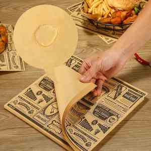 Newspaper Printing Greaseproof Modern Craft <b>Paper</b> Sandwich Wrapping Bread Pizza Snack Single Side <b>Wax</b> Coating 100% Virgin Food - Product Image 3