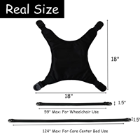 Ceintures de sécurité pour fauteuil roulant de grande taille offrant un harnais de fauteuil roulant confortable et des contraintes de gilet pour les patients atteints de démence pour adultes