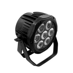 Luz LED Profesional para Exteriores, 7 Piezas de 18 W RGBWAUV 6 en 1, Resistente al Agua, DMX - Product Image 1