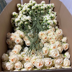 5 Rose Artificiali in Seta Bianca per Matrimoni, Decorazione per Hotel e Casa - Product Image 6