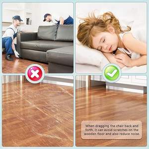 Vis de glissement en feutre, tampons en feutre de 22mm de diamètre pour pieds de meubles, coussinets de jambe de chaise ronds coussinets coulissants à clous pour tabourets pieds de jambe de table - Product Image 4